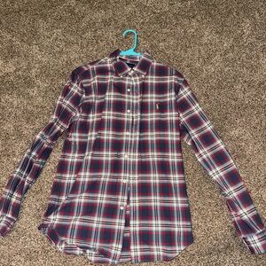 Polo Ralph Lauren Navy and Red Checkered Shirt